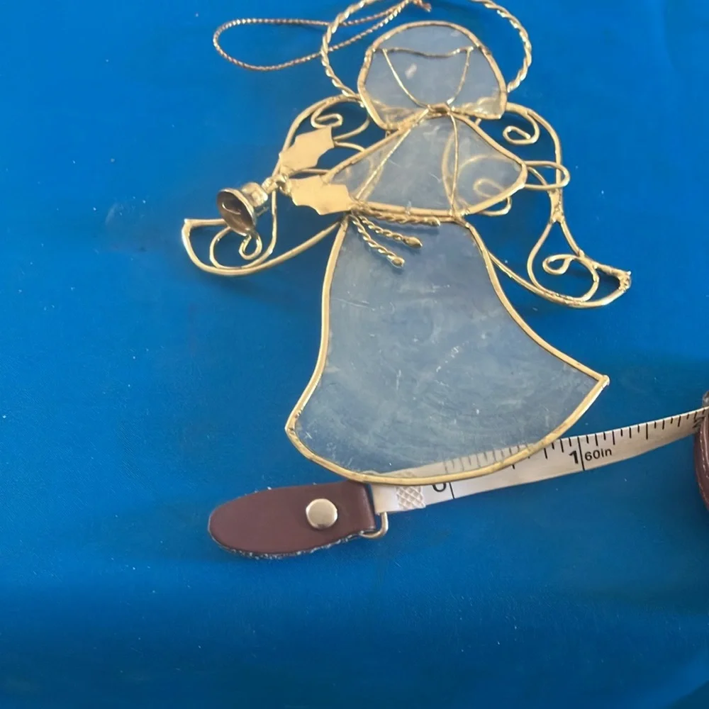 Gold and Clear Angel Ornament